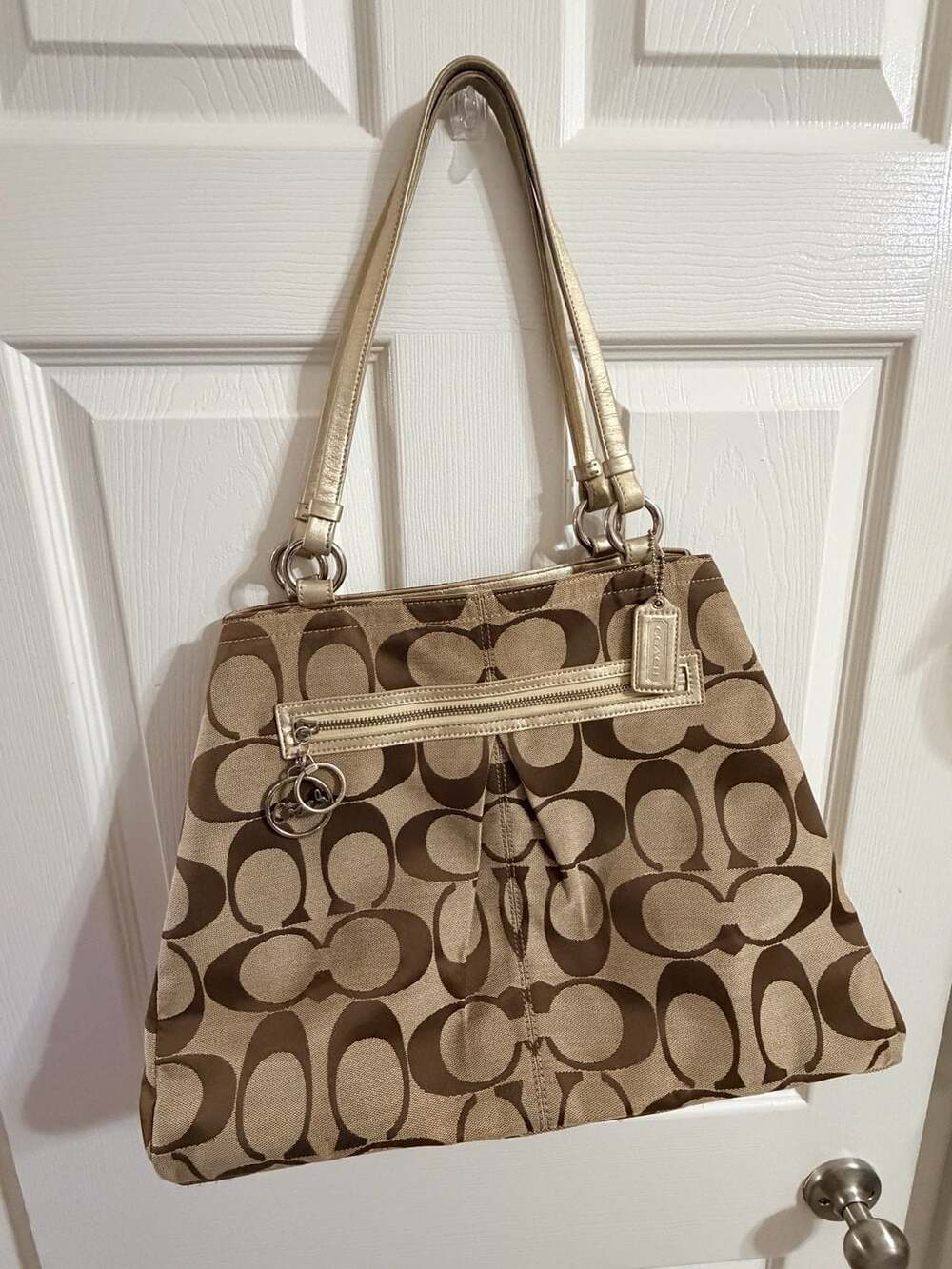 Coach Gabby Signature Jacquard Shopper Tote F14863